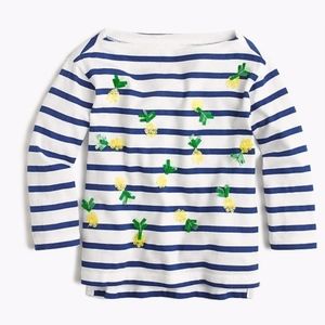 Kids • CREWCUTS • Pineapple Striped T-Shirt • 12